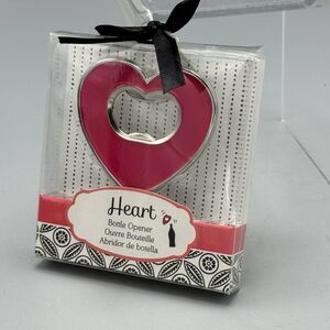Kate Aspen Pink Heart Pocket Bottle Opener NOS Barware Tailgating Kitschy Dorm